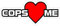 NetSpares 1 x Aufkleber Cops Love Me Sticker Polizei Liebe Shocker Tuning Autoaufkleber