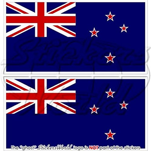 Neuseeland Flagge Kiwi 7,6 cm (75 mm) Bumper Sticker, Aufkleber Vinyl X2