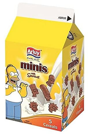 ARLUY Simpson mini galletas chocolateadas de desayuno caja 135 gr