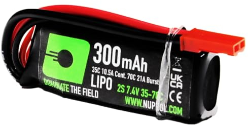 7.4v 300mAh 35C LiPo HPA Battery