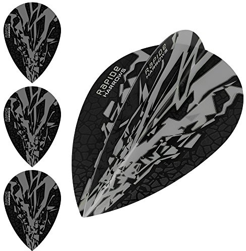 Harrows Rapide X Dart Flights - 100 Micron - Pear - 1 Set (3) (Smokey)