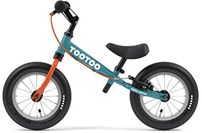 Yedoo TooToo - Laufrad für Kinder ab 1,5 Jahre, ab 85 cm Körperhöhe, mit Luftreifen 12/12 - für Mädchen und Jungen, Höhenverstellbar mit Bremse und Reflexelementen, Zertifiziert, blau