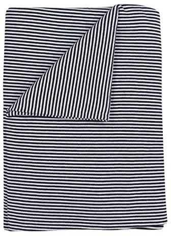 TupTam Baby Pucktuch Gestreift Puckdecke Baumwolle Jungen und Mädchen Pucken Babydecke, Farbe: Streifenmuster Dunkelblau, Größe: 120 x 120 cm