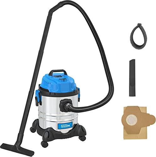 Güde 20 L 17001, NASS-TROCKENSAUGER GNTS 20L, Blau, Silber, schwarz, 1200 W, 85 Dezibel