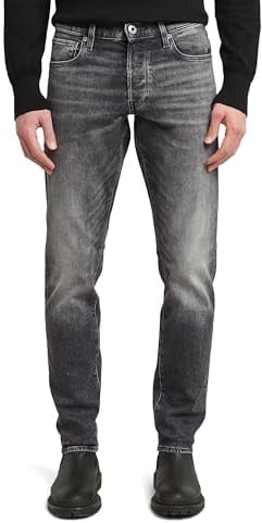 G-STAR 3301 Regular Tapered Jeans, Jeans Uomo, Grigio (Faded Bullit 51003-c293-b466), 28W / 30L