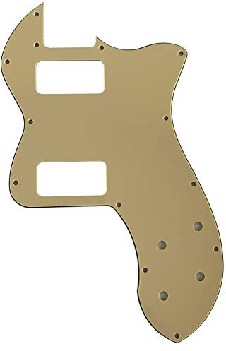 Guitar Parts For Fender Tele Classic Player Thinline TV Jones Guitar Pickguard (3 Ply Vintage Yellow)