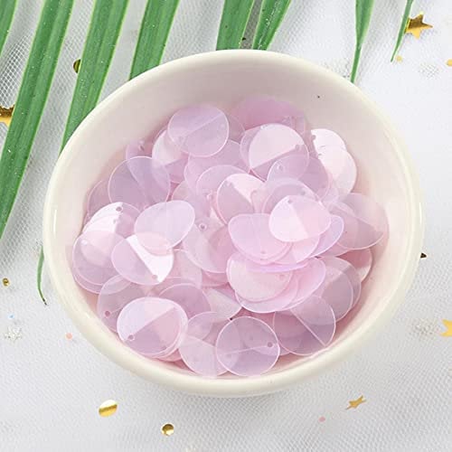 240pcs 12mm Cup Oval Folding Sequins Horse Eyes Shape Crafts Frosted Loose Paillettes Stickers DIY Wedding Sewing Accessories-Matte Light Purple