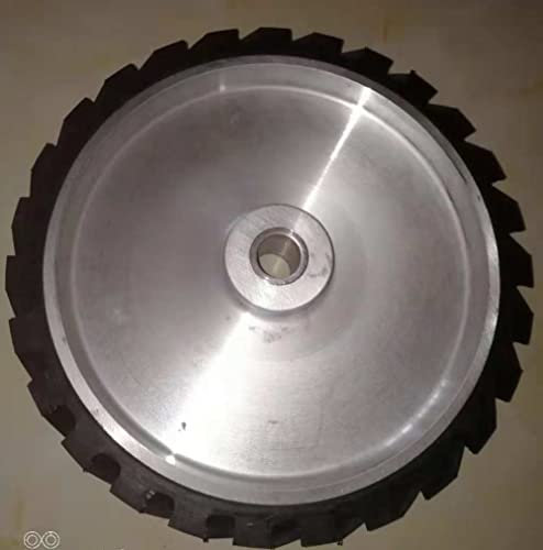 3pcs 300 * 50mm gezahntes Gummirad Bandschleifer Polierer Rad Schleifband Kontaktrad,mit Schlüssel