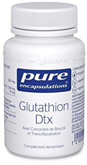 Pure Encapsulations - Glutathion DTX 250mg - 60 Gélules Véganes