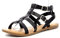 KICKERS Femme Dazed Sandale Plate, Noir, 39 EU