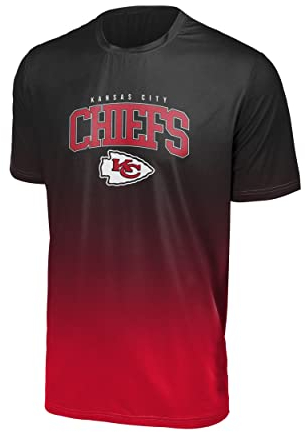 Foco Kansas City Chiefs NFL Gradient Mesh Jersey Short Sleeve Herren T-Shirt - L