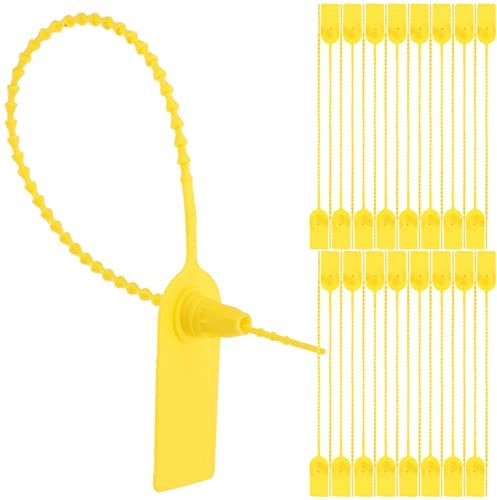 ULTECHNOVO Security Cable Ties Seal Tags, Tamper Proof Self Locking Zip Safety Numbered Zip Cable Labels Plastic Tamper Seals Safety Locks for Fire Extinguisher Logistics Lagguage Transport