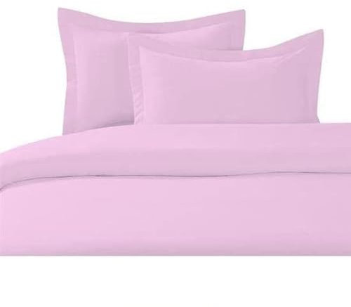 HOMEROKK Housse de Couette Coton (Rose Pale, 140 X 200 cm) Qualité supérieure