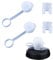 SAVITA 2pcs Mud Caps for Bottles, Transparent Bike Bottle Cap Top with 2 Single Spouts BPA Free Bike Water Bottle Mud Cap for Sports Water Bottle Squeeze Bottle Bike Bottle Cap Top
