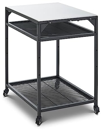 ooni Tavolo modulare medio – Carrello per forno per pizza, supporto per forno per pizza in acciaio inox, supporto per barbecue, tavolo da esterno, accessori per forno per pizza, tavoli da forno per