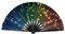 Light Up Fan, Large Folding Hand Rave Fan for Women/Men, Hand Fan Festival Fan Gift Fan Craft Fan Folding Fan Dance Fan