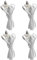 TENS-Kabel Verbindungskabel DC 2,35 mm 2-in-1 Knopf-Tens Ersatz-Elektrodenkabel (4 Stück)