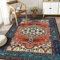 WONGS BEDDING Boho Teppich Wohnzimmer Schlafzimmer Kurzflor Teppiche Waschbar Weich rutschfest Vintage Design
