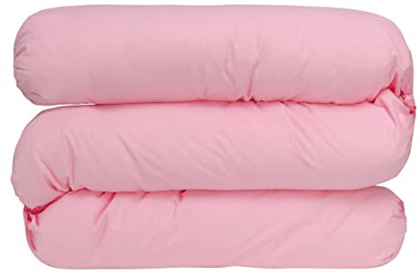 baby idea Cuscino Allattamento Multiuso Cilindrico Nido per Il Letto Sfoderabile Made in Italy (Rosa)
