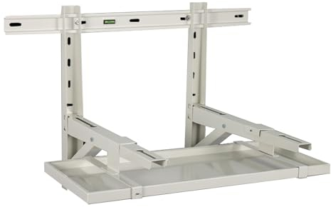 Soporte para Aire Acondicionado Mini Split de Montaje en Pared，Base de Soporte de Condensador Universal Resistente A La Intemperie，Soporte de Soporte para Unidad de Aire Acondicionado Exterior