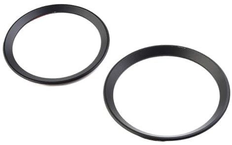 SSSchOH [Replacement] 2 STÜCKE Schwarz Vorne Hinten for Logo for Umgebung for Ring for BMW 3 4 Serie 82 Mm & 74 Mm for Emblem Innen Auto Zubehör