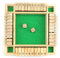 WJUAN Würfelspiele, Hölzern Brettspiel Leicht zu Tragen (214 x 215 x 14MM), Verbessern sie das Denken, Brettspiel Abgerundete Ecken, für Eltern-Kind-Spiele, Bars, KTV, Partys