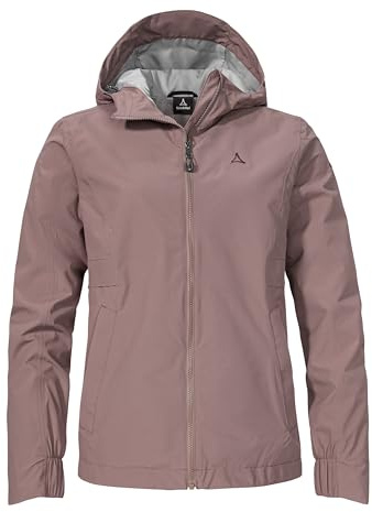 Schöffel Damen Jacket Style Bohorok WMS, wasserdichte, atmungsaktive Outdoor Jacke, elegante Funktionsjacke mit Kapuze und Stufensaum