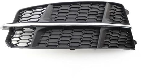 HOLIV Für A-udi A6 C7 S-Line 2014 2015 2016 2017 2018 Auto Linker Frontstoßfänger Unterer Seitengrill Schwarz Chrom 4G0807681AN Kühlergrills für die Front von Autos