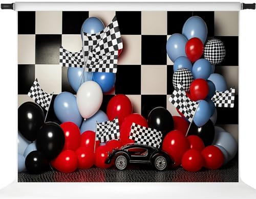 Kate Kindergeburtstags-Fotografie-Luftballons, Auto, Jungen, Party-Dekorationen, Hintergründe für Fotoshootings, 2,1 x 1,5 m