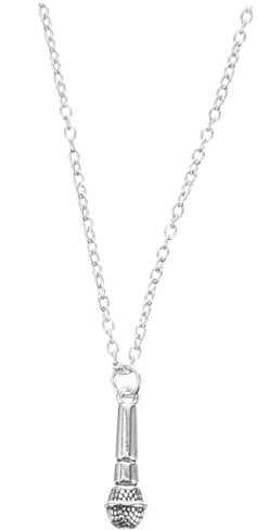 TINEASUR Pendant Necklace Microphone Stylish Neck Choker Metal Necklace for Women Fashion Accessory for Girls