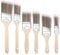 6 Pc Cutting In Paint Brush, Paint Brushes Set, Angled Flat Paint Brushes Decorating Gloss Paint Brush Set Wall Stain Paint Brushes for Decorating Walls Furniture Painting