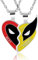 VYIBPDY Set di 2 Halskette Damen Freundschaftskette Klassisches Dead-Pool Wolverine