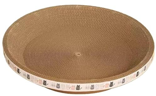 JISADER Kitten Lounger Couch, Katzenbett Aus Karton, Kratzunterlage für Wohnungskatzen, 40cmx9cm