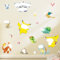 ZeiLaBang Kakadi Cartoon Wandsticker, Wandaufkleber für Kinderzimmer, Schlafzimmer & Wohnzimmer, Multicolor, PVC, Cartoon-Stil, für Wand, Indoor, 1 Stück