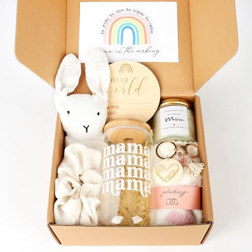 Geschenkbox, Schwangerschaftsgeschenke für werdende Mutter, Geschenkkorb für Mädchen und Jungen, Postpartum-Geschenke für Mütter, coole Geschenke für neue Mutter nach der Geburt, Pflegepaket für neue