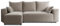 4ALL HOME Ecksofa mit Schlaffunktion Tobi 246x145 cm - Couch - Sofa mit Bettkasten - Eckcouch - L-Form - Schlaffsofa - Schlafsofa mit Bettkasten - Universal (Velo 623 Cappuccino)