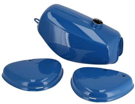 Set: Tank + Seitendeckel, Blau RAL 5019 - für Simson S50, S51, S70