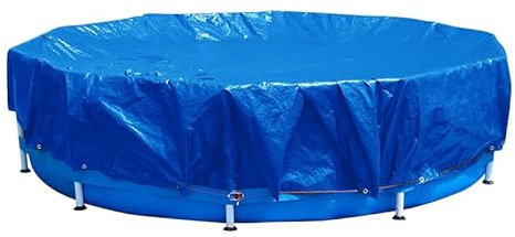 COVALL Winter Pool Cover 13ft Round Above Ground Heavy Duty Pool Covers,Cold and UV Resistant, Weatherproof and Durable, Winch & Cable Included (Green/Black,Cover Diameter 16')