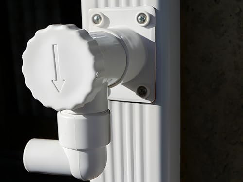 Nuevo – Colector de Agua de Lluvia – Kit Completo – Fabricación Francesa – Conductos rectangulares de 60 x 80 mm – Blanco