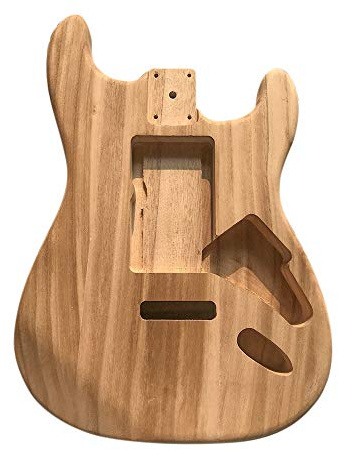 Korpus für E-Gitarren aus poliertem Holz, unlackiert