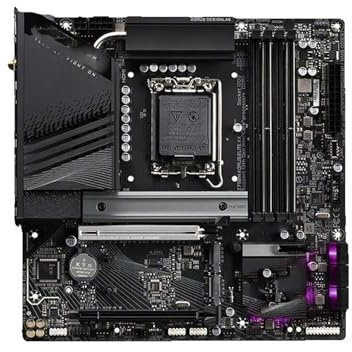 Carte mère Fit for GIGABYTE Z790M AORUS Elite AX DDR5 WiFi 6E Emplacements Z790 Micro ATX Prend en Charge Les processeurs Intel Core s LGA1700 de 14e et 13e génération