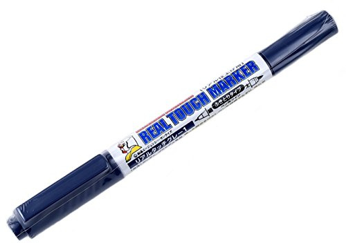 MR.HOBBY\ミスターホビー MR.HOBBYミスターホビー GM401 Gundam Marker Real Touch Felt Tip Pens for Painting Gunpla, Gray 1, Extra Fine