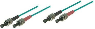 Patchkabel LWL Duplex OM3 (Multimode, 50/125) ST/ST, 15m, Good Connections®