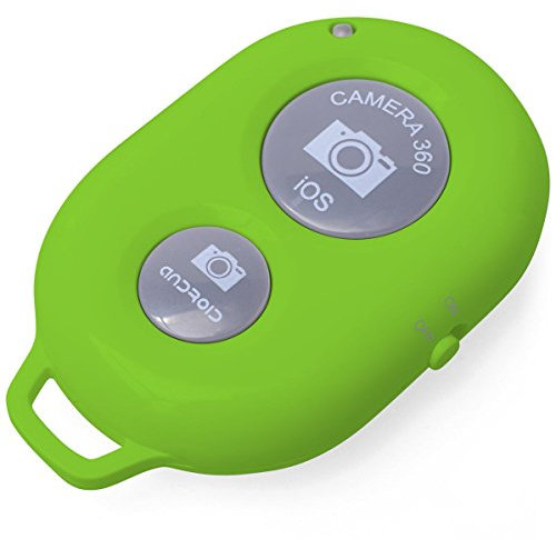 iXium: Green - Wireless Bluetooth Remote Camera Shutter for iOS iPhone iPod iPad Android Galaxy Note Mega Grand Ace Tab Xperia HTC LG Huawei Tablet Smartphone