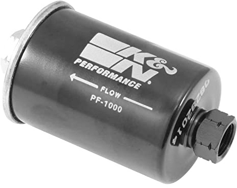 K&N Gasoline Fuel Filter: High Performance Fuel Filter, Premium Engine Protection, Compatible with 1982-2013 GM Truck/Passenger Car Fuel Injected Gasoline Engines, PF-1000