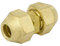 sourcing map 3/8BSP doppelt Messing Flare Mutter Klimaanlage Teile für 3/8 Inch Dmr. Rohr de