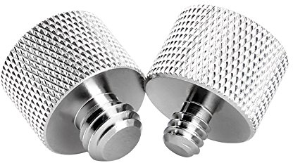 NICEYRIG Screw Adapter for Microphone Stand, 1/4-20 Male and 3/8-16 Male to 5/8-27 female