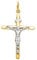 PRINS JEWELS Bicolor Anhänger Kreuz Mit Jesus 18 Karat 750 Gelbgold Weißgold Unisex (32)