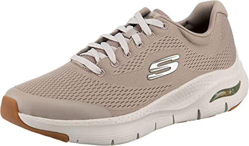 Skechers Men's Arch Fit Sneaker,Taupe Textile/Synthetic/Trim,12 UK