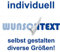 Wunschtext Aufkleber hier selbst gestalten - Länge ab 10cm bis 150cm (057 verkehrsblau)